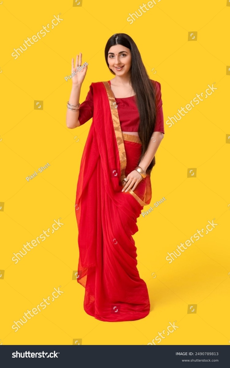 Cream Silk Contemporary Saree with Embroidered Work